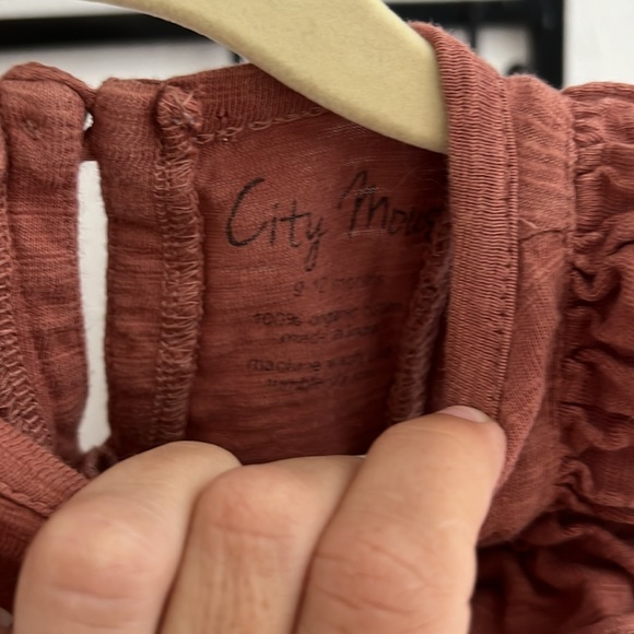 City Mouse flutter sleeve bubble 9-12m - Picture 4 of 4